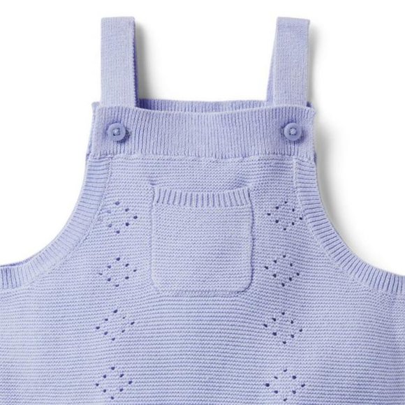 Janie & Jack BABY POINTELLE SWEATER ROMPER 3--6 MO - Picture 2 of 3
